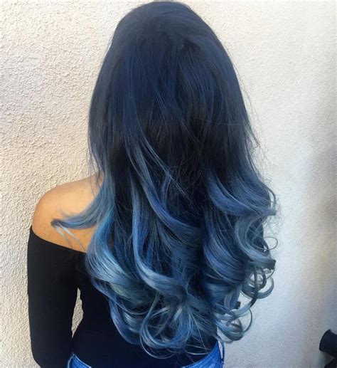 dark to blue ombre